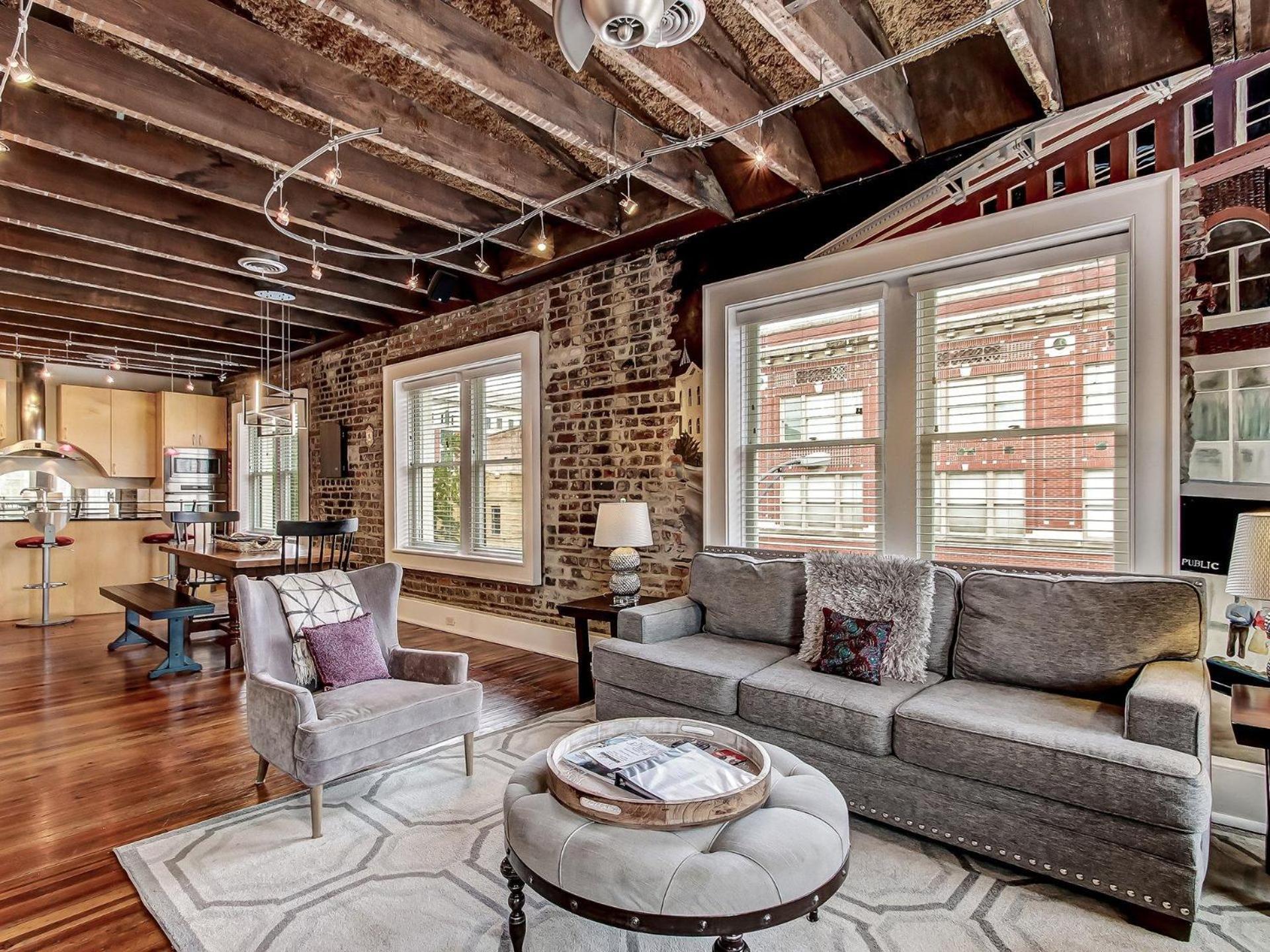 Apartamento Broughton Corner Loft Savannah Exterior foto